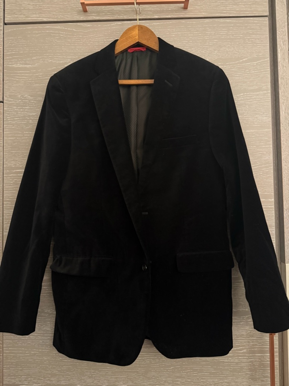 Black Men's Alfani Velvet Blazer